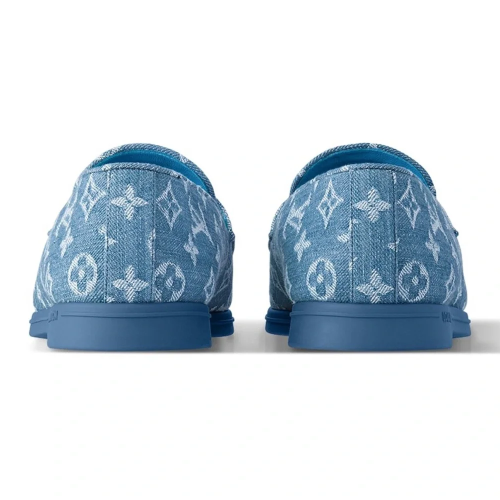 NEW Louis Vuitton Men’s Denim Estate Loafer - US 9 - Picture 4 of 7